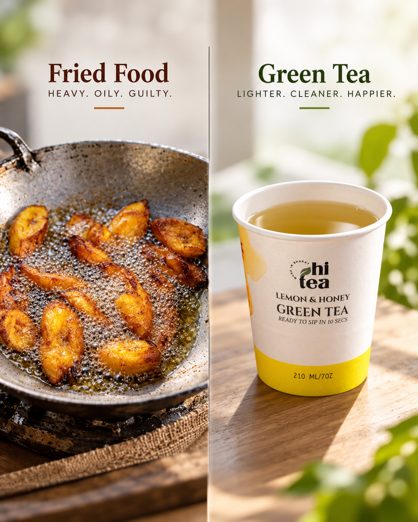 Can Green Tea Help After Oily or Fried Food?