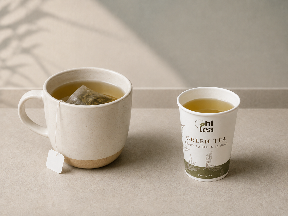Green Tea Bags vs Ready-to-Use Green Tea Cups: What’s the Difference?
