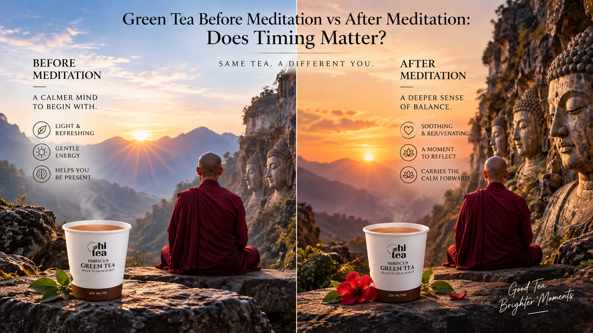 Green Tea Before Meditation vs After Meditation: Does Timing Matter?