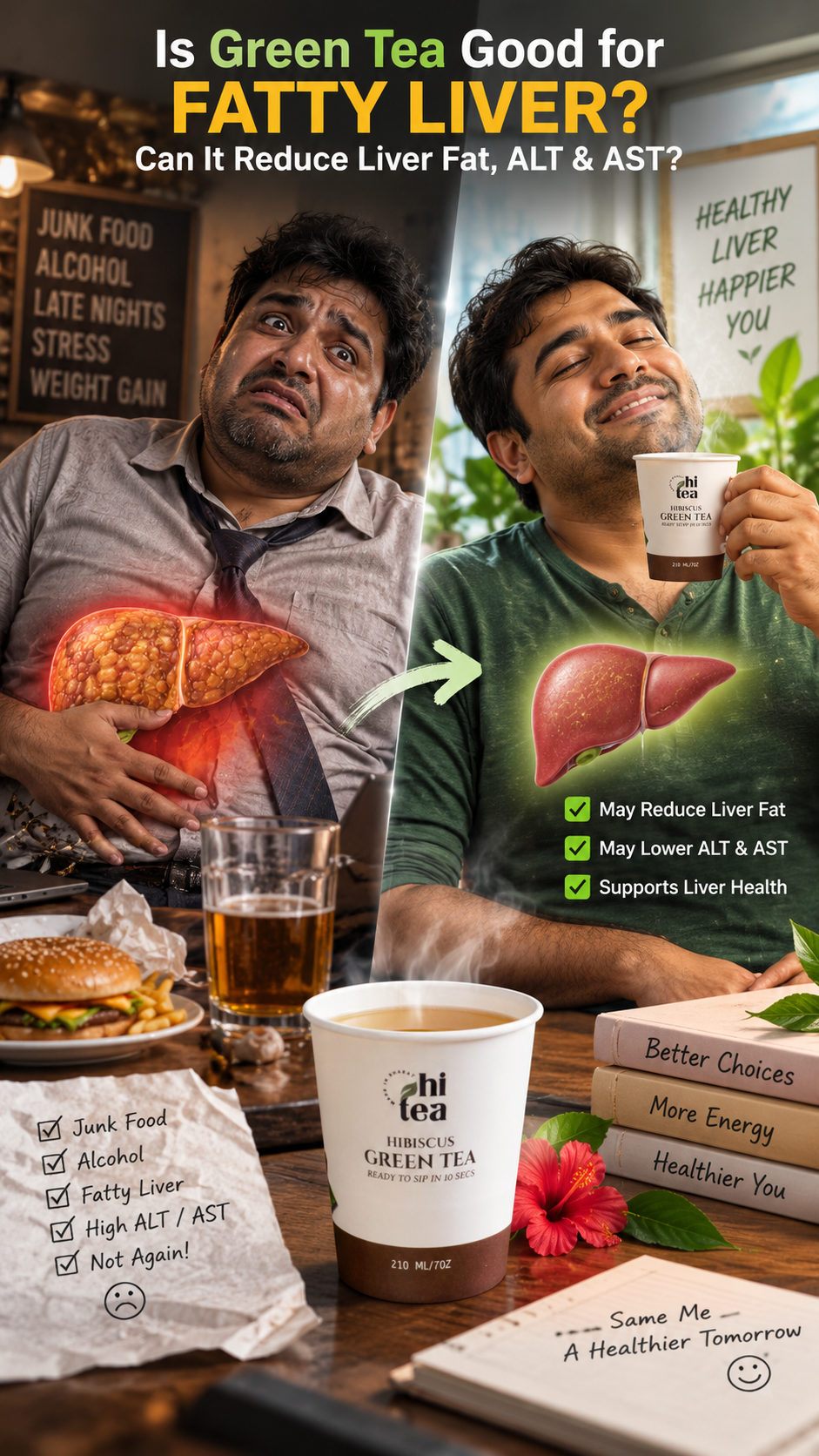 
          Is Green Tea Good for Fatty Liver? Can It Reduce Liver Fat, ALT & AST?
        