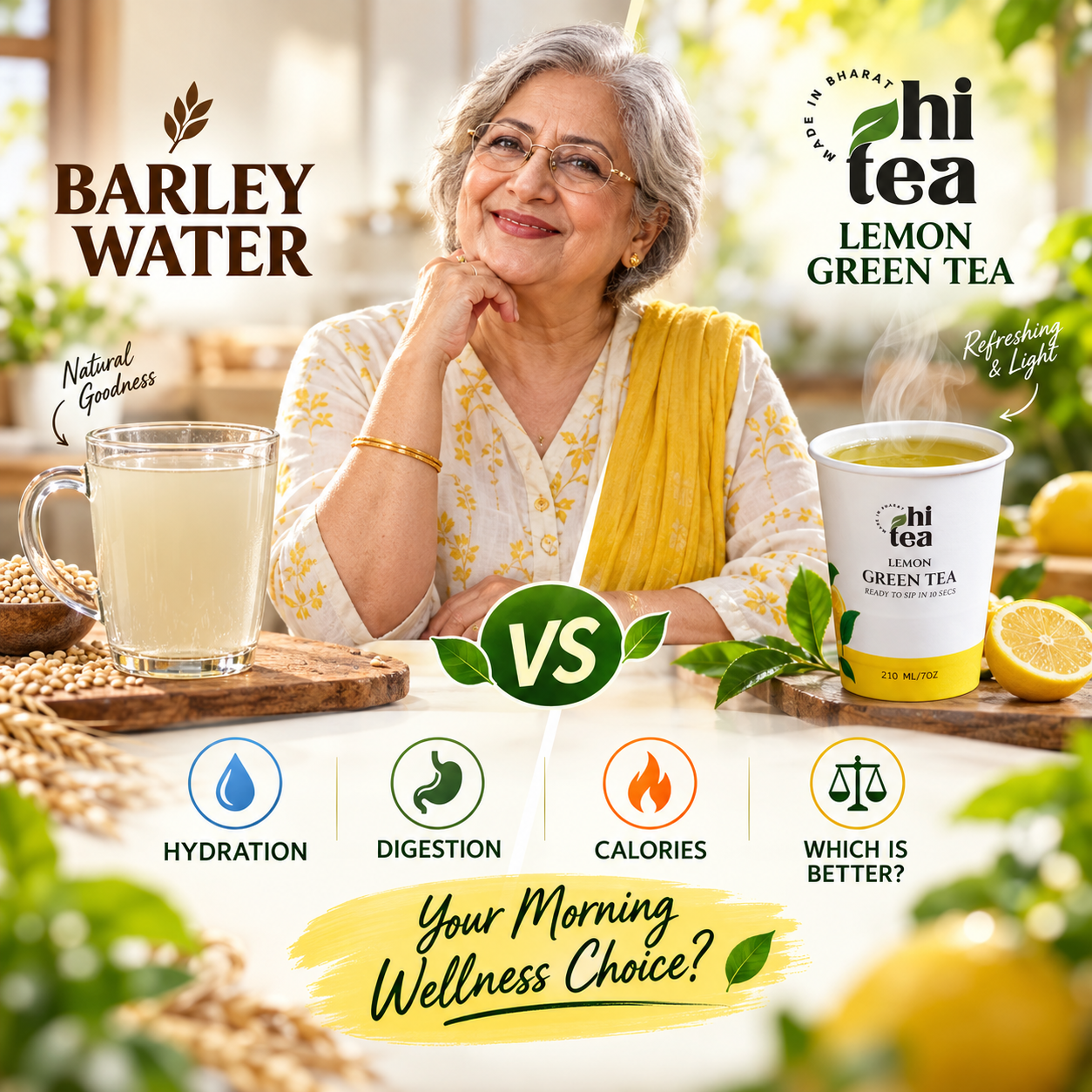 
          Green Tea vs Barley Water in the Morning: Hydration, Digestion, Calories & Which Is Better?
        