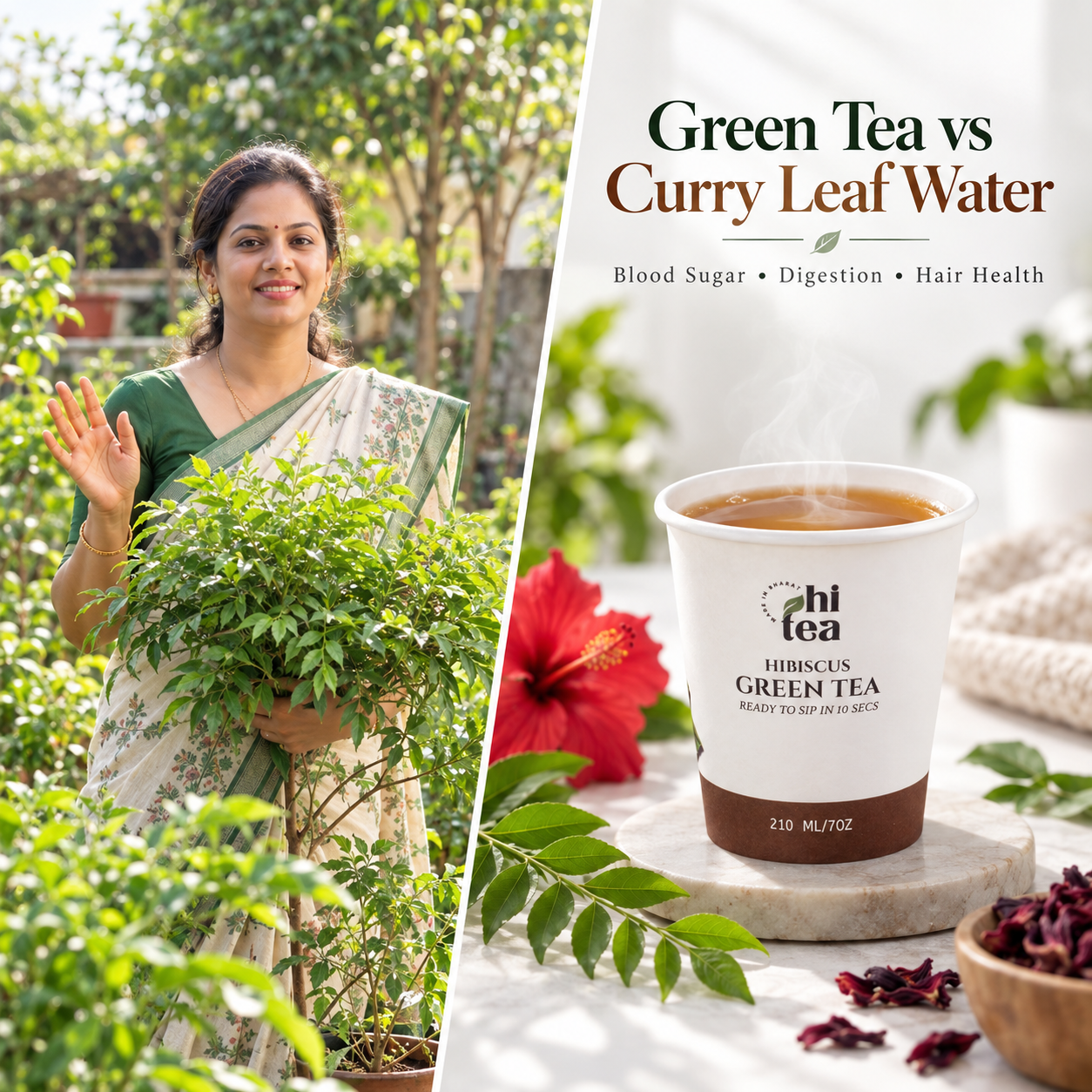 
          Green Tea vs Curry Leaf Water in the Morning: Blood Sugar, Digestion, Hair Health & Which Is Better?
        