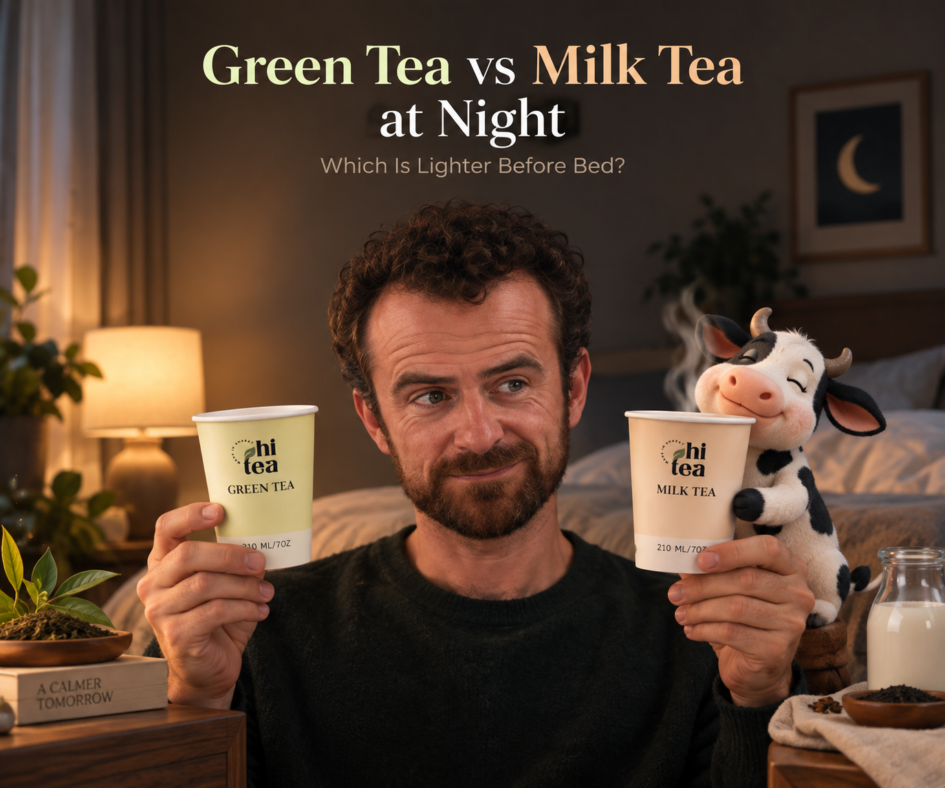 
          Green Tea vs Milk Tea at Night: Which Is Lighter Before Bed?
        