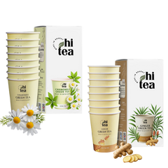 HI TEA Instant Green Tea Cups | Ready in 10 Seconds