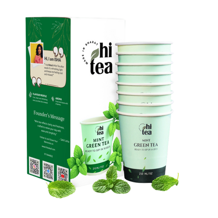 Mint Green Tea Instant Cups