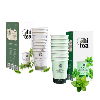 HI TEA Instant Green Tea Cups | Ready in 10 Seconds