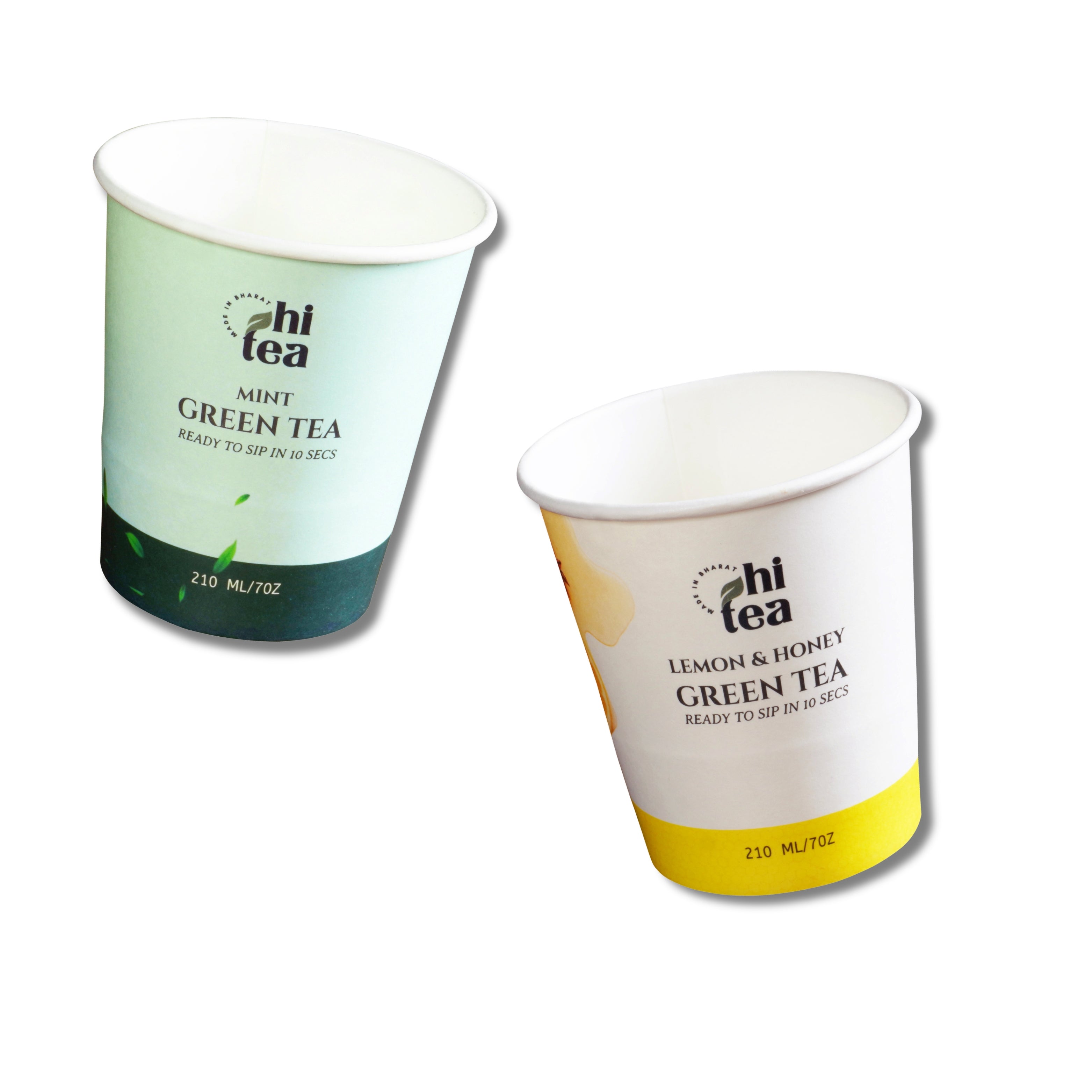 Mint Green Tea & Lemon Honey Green Tea - Pack of 2 (16 Cups )