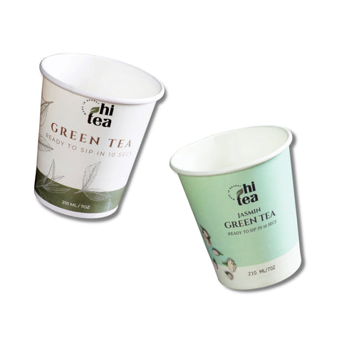 Classic Green Tea & Jasmine Green Tea - Pack of 2 (16 Cups )