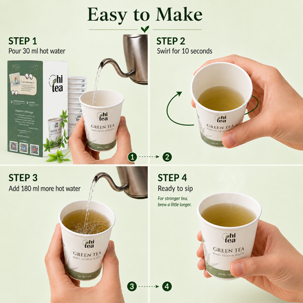 Green Tea Instant Cups