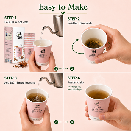 Kahwa Green Tea Instant Cups