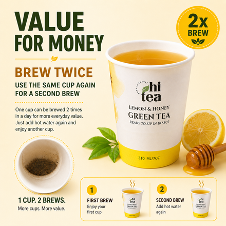 Lemon & Honey Green Tea Instant Cups
