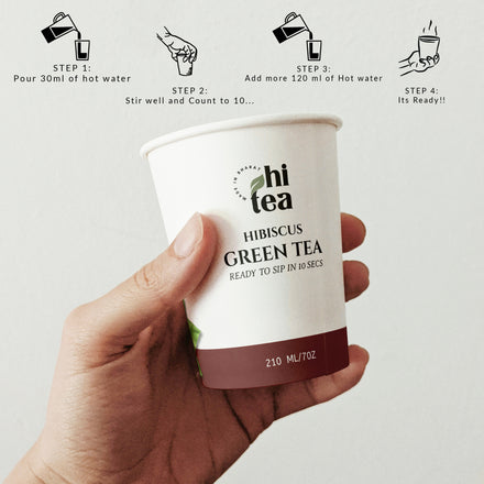 Lemon Green Tea & Hibiscus Green - Pack of 2 (16 Cups )