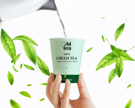Mint Green Tea & Lemon Honey Green Tea - Pack of 2 (16 Cups )