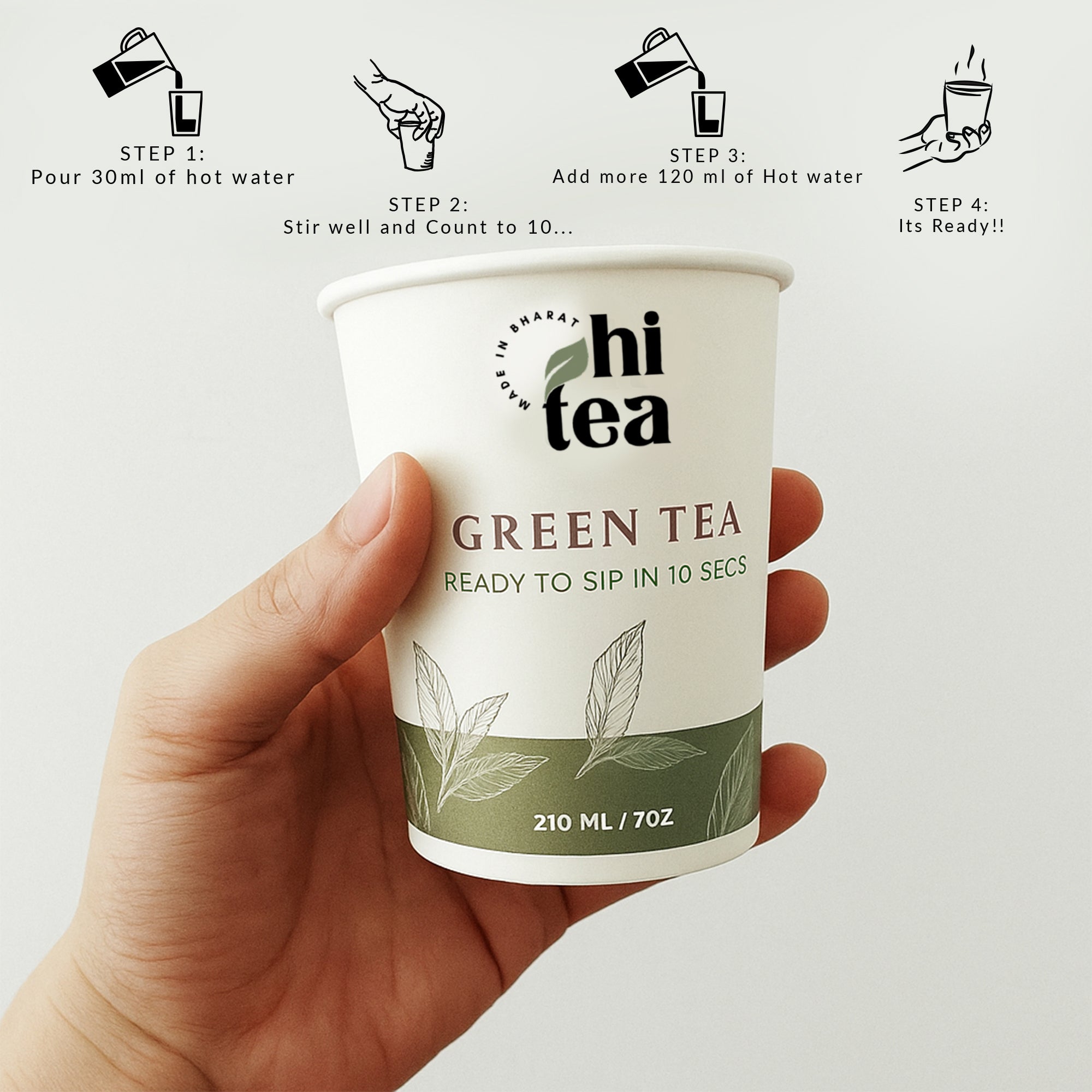 Classic Green Tea | 8 Instant Cups – Just Add Hot Water