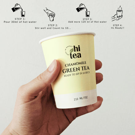 Kahwa Green Tea & Chamomile Green Tea - Pack of 2 (16 Cups )