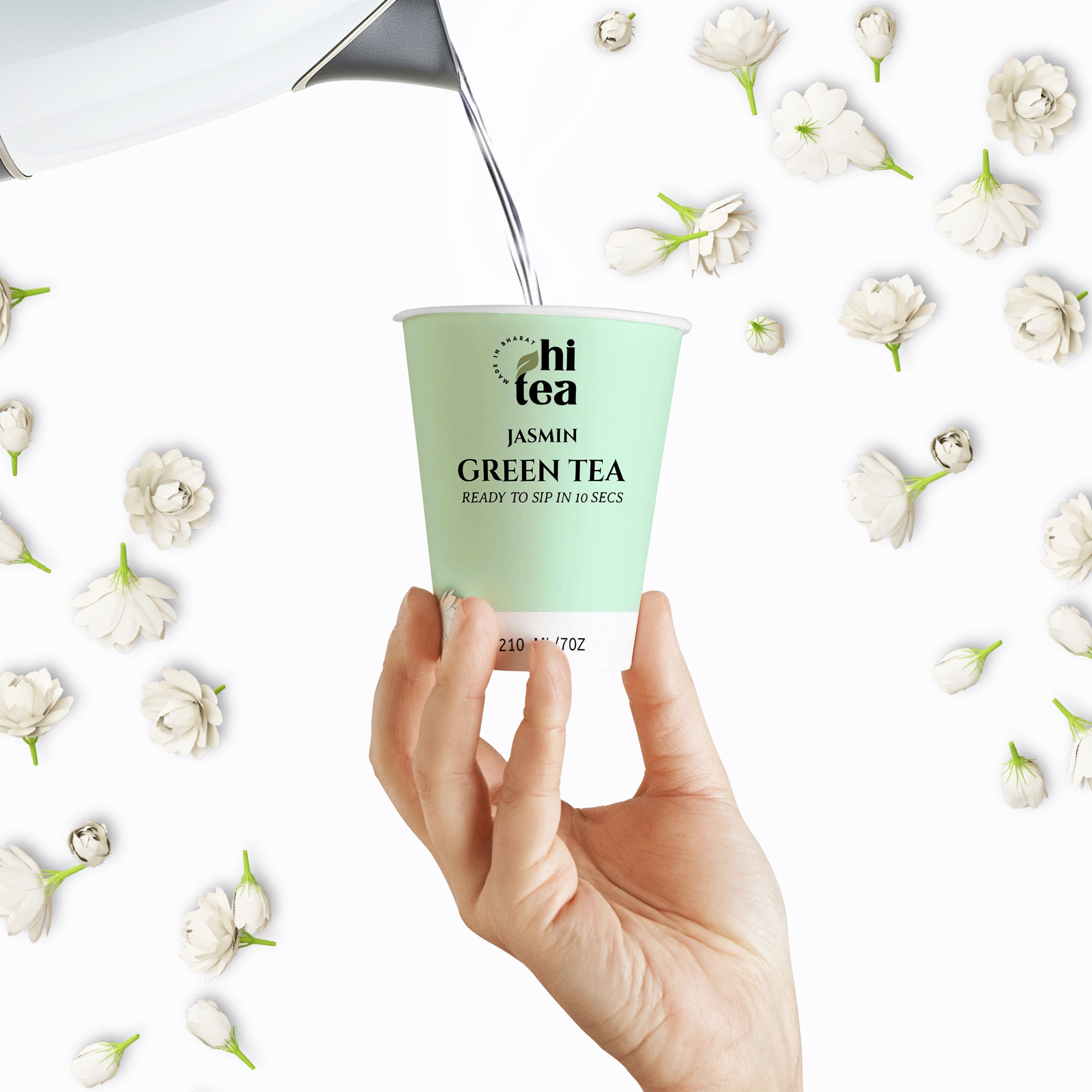 Jasmine Green Tea & Mint Green Tea - Pack of 2 (16 Cups )