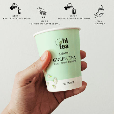 Classic Green Tea & Jasmine Green Tea - Pack of 2 (16 Cups )
