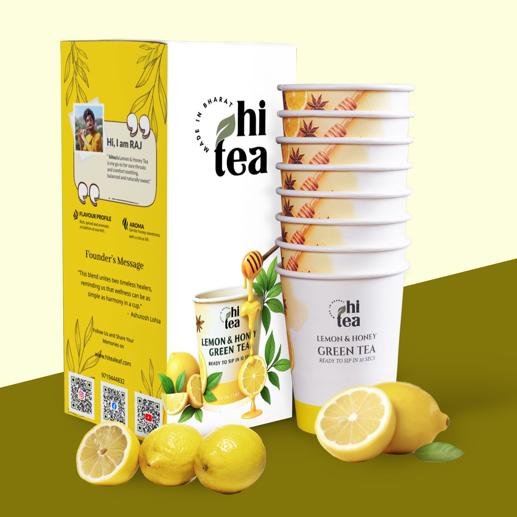 Lemon Green Tea | 8 Instant Cups – Just Add Hot Water