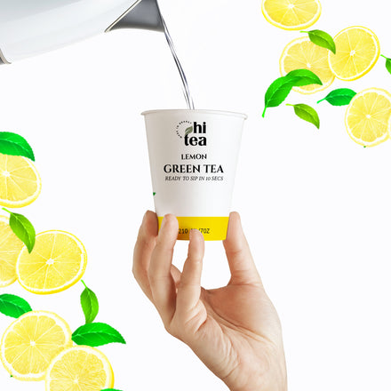 Lemon Green Tea & Hibiscus Green - Pack of 2 (16 Cups )