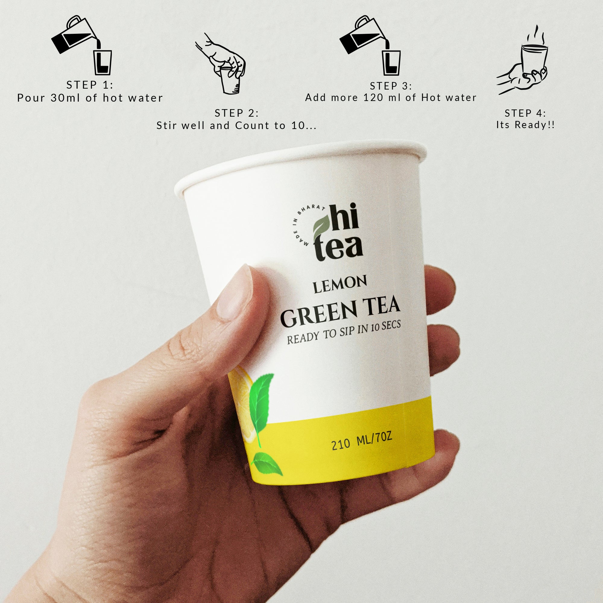 Lemon Green Tea | 8 Instant Cups – Just Add Hot Water