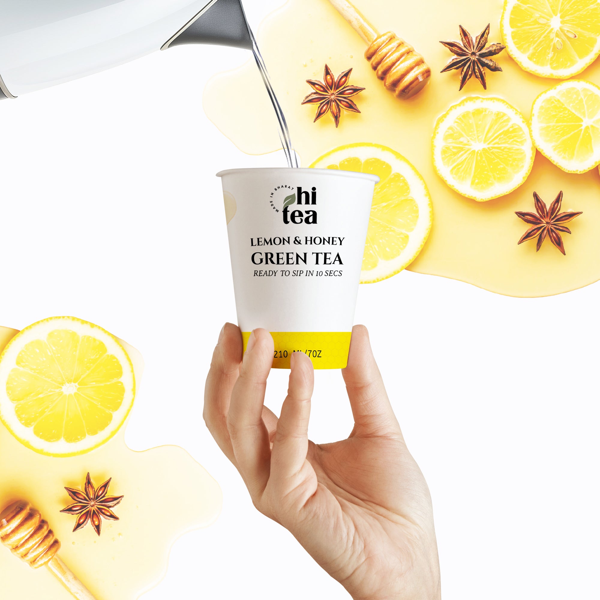 Lemon Honey Green Tea | 8 Instant Cups – Just Add Hot Water